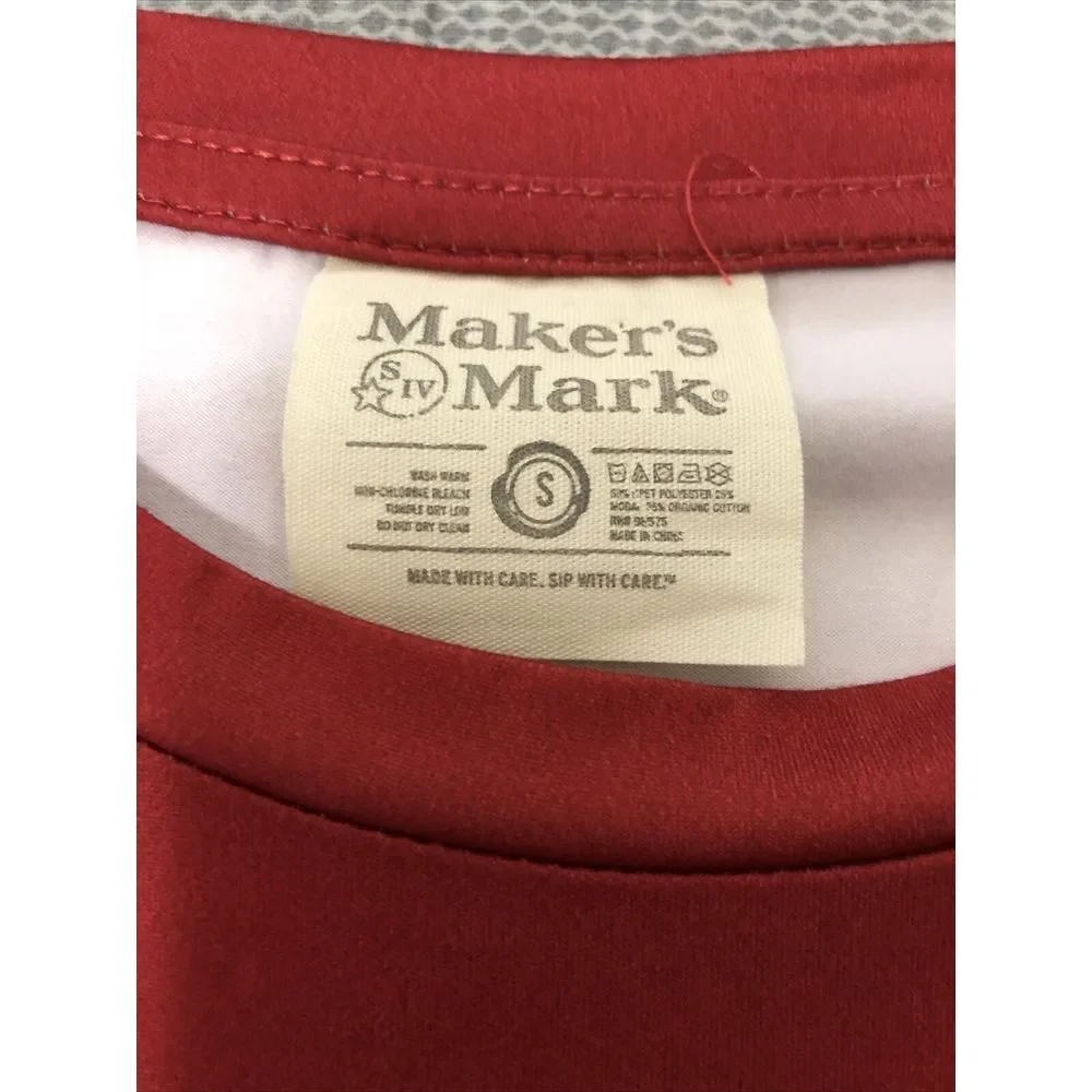 Maker's‎ Mark Gradient T Shirt Size Small Red Yellow - Picture 2 of 5